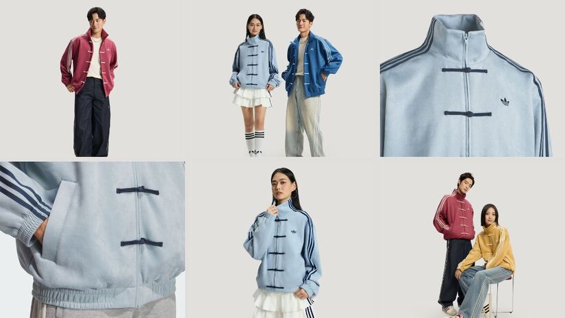 CTT 3.1 SOFT - Modelo em tecido macio traz releitura urbana da jaqueta tradicional chinesa, com linhas limpas, fechos decorativos e visual versátil para o dia a dia. Preço: R$ 867,21/ Divulgação Adidas