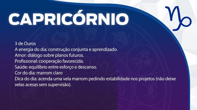 Previsão para Capricórnio / Arte/DL 