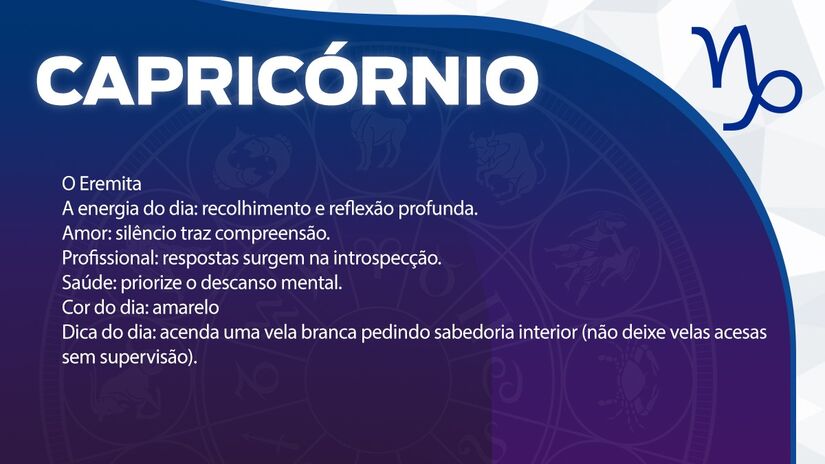 Previsão para Capricórnio / Arte/DL 