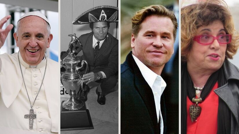Abril foi marcado por despedidas de grande repercussão mundial, incluindo o Papa Francisco, o ex-goleiro Manga, o ator Val Kilmer e a atriz Lúcia Alves/ Korea.net/Korean Culture and Information Service/Jeon Han/Hans Peters/Georges Biard/República do Peru (TV Brasil)/Wikimedia Commons
