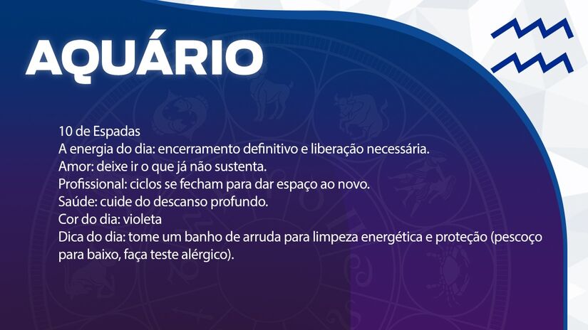 Previsão para Aquário / Arte/DL 