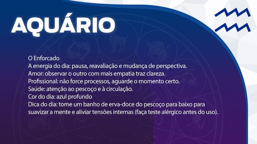Previsão para Aquário / Arte/DL 