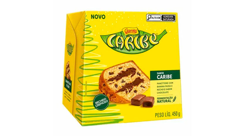 Panettone Caribe Garoto  R$ 29,90 -  Divulgação