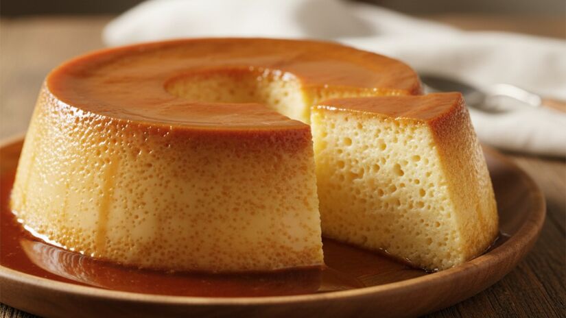 Pudim de leite condensado / Imagem gerada por IA