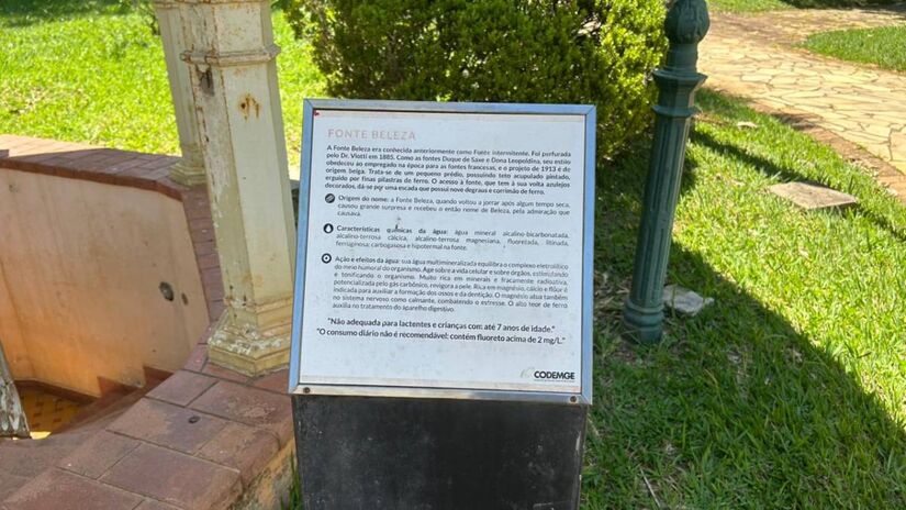 As fontes naturais moldaram a economia e o símbolo oficial do município /Júlia Macêdo/DL