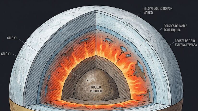 Titã, a maior lua de Saturno, pode não ter um oceano subterrâneo como se acreditava até agora/Space Today