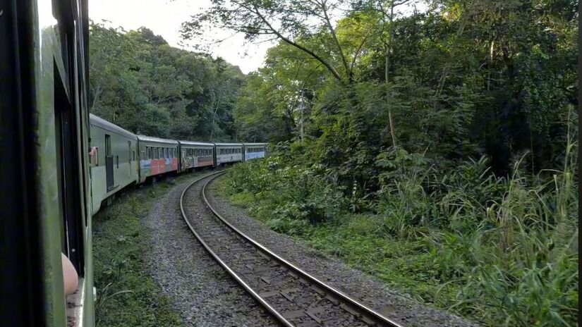 Reconhecido internacionalmente pelos jornais The Guardian e The Wall Street Journal como um dos trajetos ferroviários mais belos do mundo / Reprodução Youtube/Flá Indica