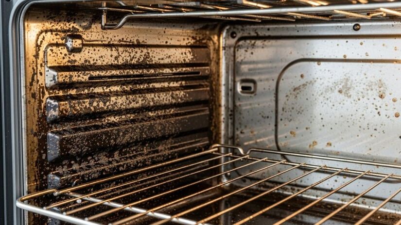 O acúmulo de gordura e crostas queimadas após as festas de fim de ano é um dos maiores desafios da limpeza doméstica / ImageFX