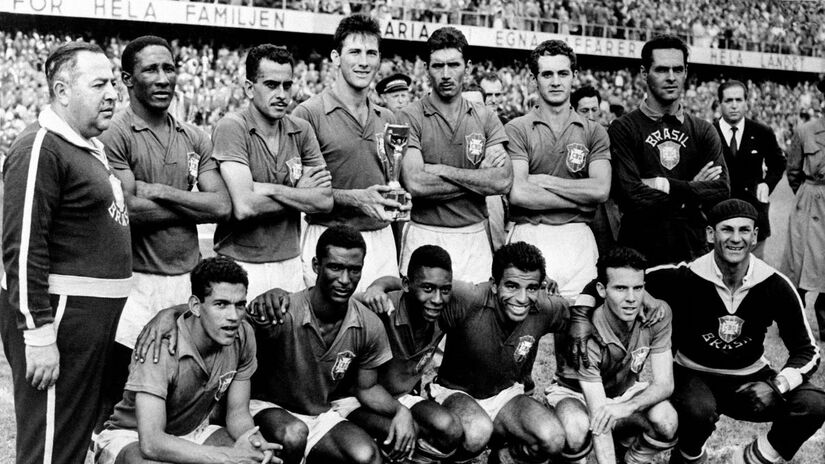 Seleção de 1958: O time que revelou Pelé ao mundo e conquistou o primeiro título mundial do Brasil, na Suécia/ Domínio Público