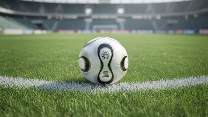 Bola da Copa de 2006, que ocorreu no Alemanha, chamada de Teamgeist/ Imagem meramente ilustrativa/Gerado por IA/Gemini