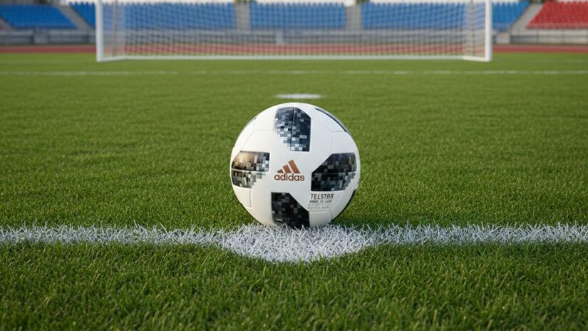 Bola da Copa de 2018, que ocorreu no Rússia, chamada de Telstar 18/ Imagem meramente ilustrativa/Gerado por IA/Gemini