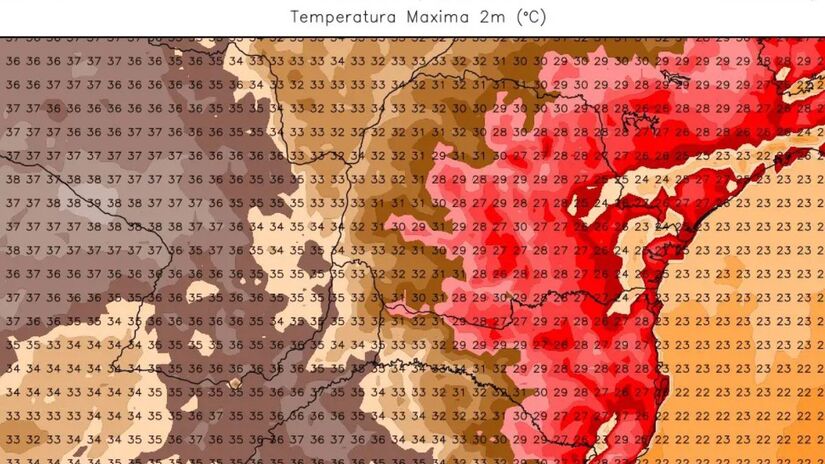 Massa de ar quente avança e faz máximas dispararem já a partir desta quinta-feira/ Divulgação