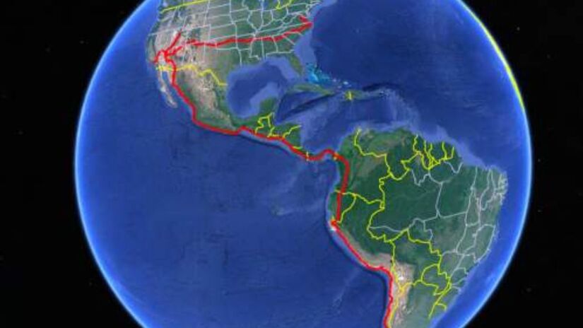 Território percorrido pelo explorador/Divulgação redes socias