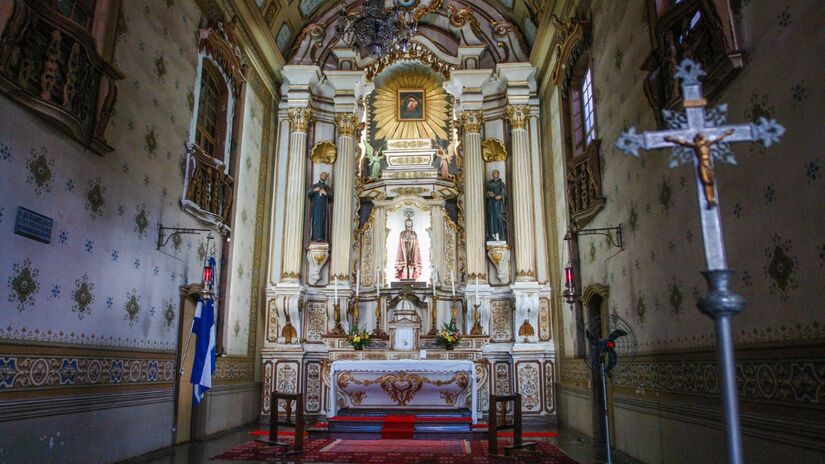 Construída no século XVIII, a Igreja do Bom Jesus se destaca pela arquitetura barroca, interior ricamente decorado e localização privilegiada no alto de uma colina, de onde se tem vista panorâmica da cidade/ Prefeitura de Itu