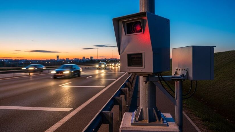 Maioria das multas por excesso de velocidade (limite de 50 km/h)