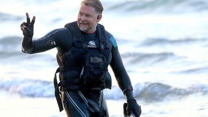 Karl Bushby durante a Expedição Golias, que percorreu quase 50 mil km ao redor do planeta/Divulgação