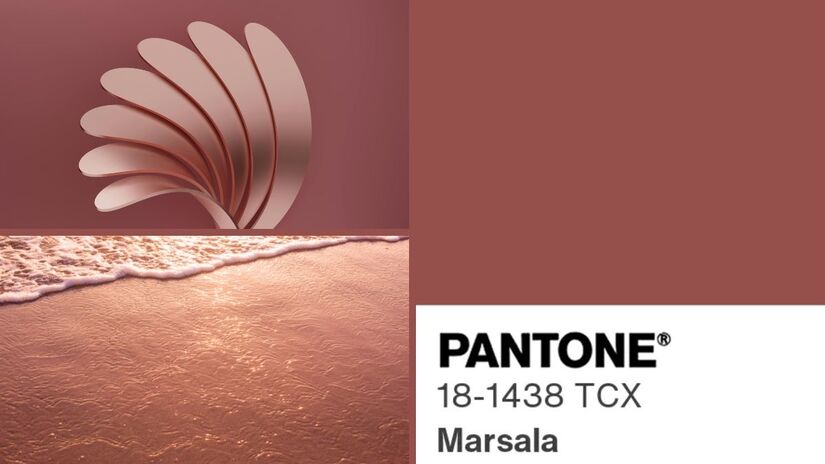 Quem nasce em setembro costuma ter um estilo apurado e uma forma criteriosa de tomar decisões, assim como o Marsala, Pantone 18-1438. Elegante e sóbrio, esse tom transmite confiança, maturidade e senso de estrutura, qualidades que dialogam tanto com o olhar atento dos virginianos quanto com a diplomacia dos librianos/ Reprodução Pantone/MAHMOUD RAMADAN ETMAN/Stefano Oppo/Canva