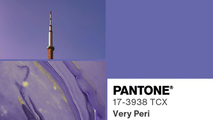 A combinação do azul pervinca com um subtom vermelho-violeta dá vida ao Very Peri, Pantone 17-3938. Essa cor traduz a energia espiritual, intensa e profunda de quem nasce em novembro, sejam escorpianos passionais ou sagitarianos reflexivos, movidos pela busca constante das verdades que vão além da superfície/ Reprodução Pantone/Ronak Tandel/Anni Roenkae/Canva