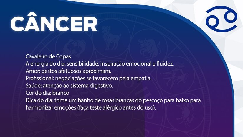 Previsão para Câncer / Arte/DL 