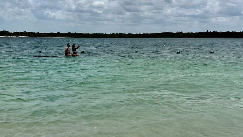 As lagoas de Jericoacoara atraem visitantes pelo tom cristalino das águas e pela tranquilidade do cenário/ Reprodução/Jéssica Weber
