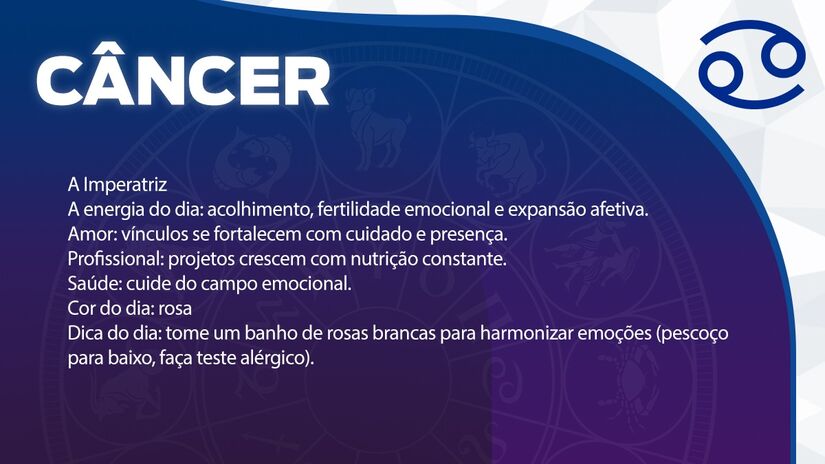 Previsão para Câncer / Arte/DL 