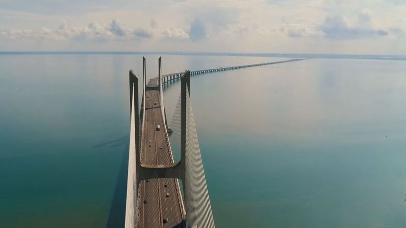 Mais de 17 km de extensão total