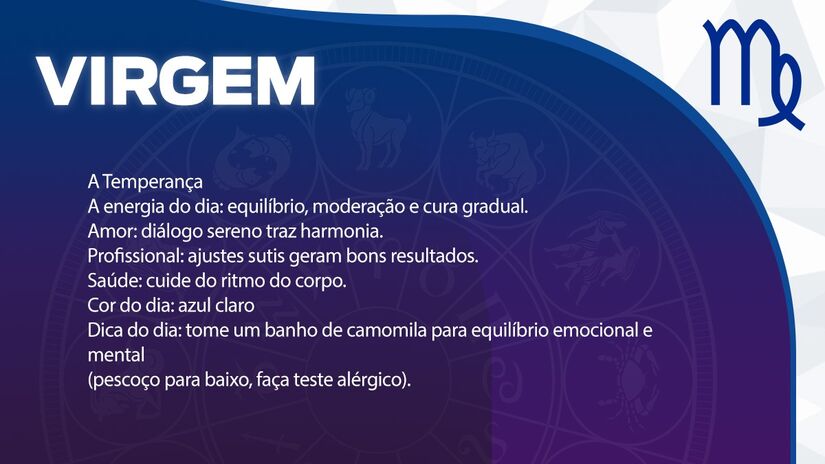 Previsão para Virgem / Arte/DL 