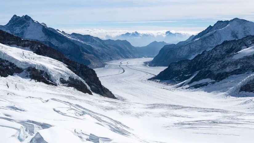Alpes, Andes e Norte da Ásia estão entre as regiões mais vulneráveis ao desaparecimento do gelo. /Getty