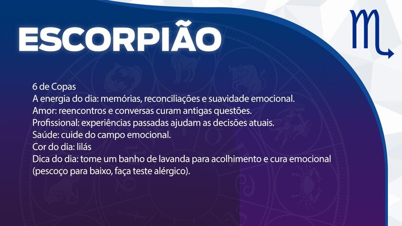Previsão para Escorpião / Arte/DL 