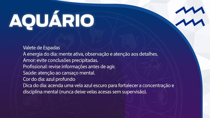 Previsão para Aquário / Arte/DL 