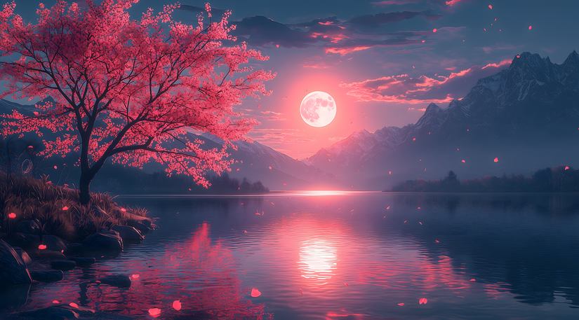 Fenômeno ocorre quando a Terra bloqueia a luz solar e apenas os tons vermelhos alcançam a superfície lunar /Pixabay