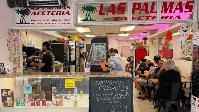 O tradicional café Las Palmas em Miami encerrou suas atividades após 45 anos de história servindo a comunidade latina/Instagram