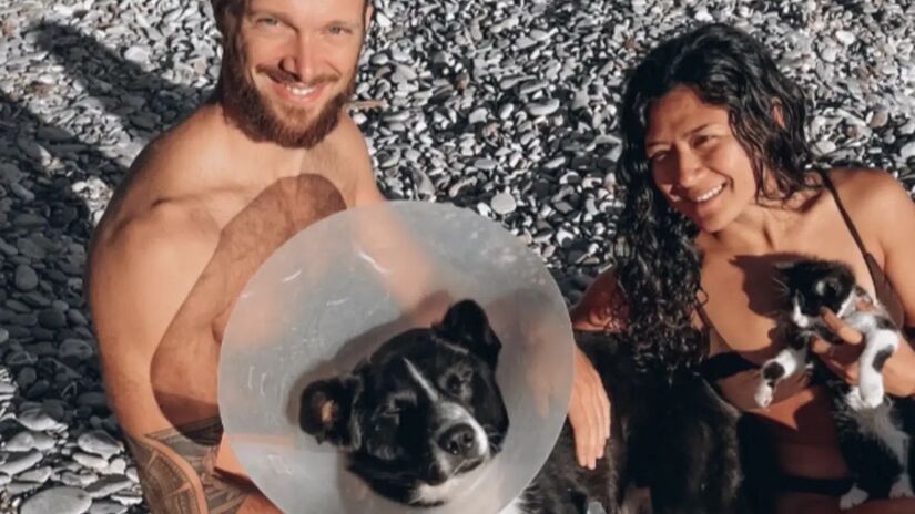 Do topo do mundo para o calor de um lar: a hist&oacute;ria do cachorro que foi carregado por quil&ocirc;metros para ganhar uma segunda chance/Instagram