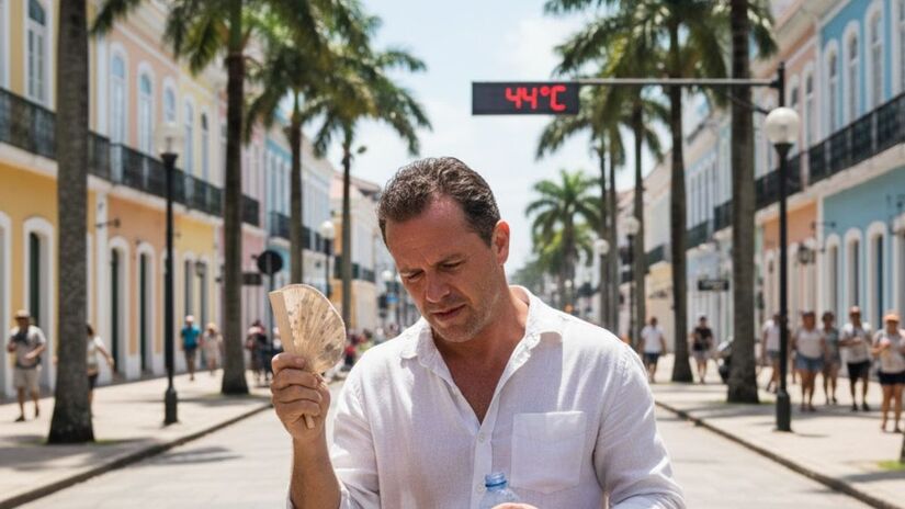 Segundo dados do Instituto Nacional de Meteorologia (INMET), Petrolina já chegou a registrar a temperatura de 44,1 °C em 3 de janeiro de 1963 (Google Gemini/Imagem gerada por IA e meramente ilustrativa)