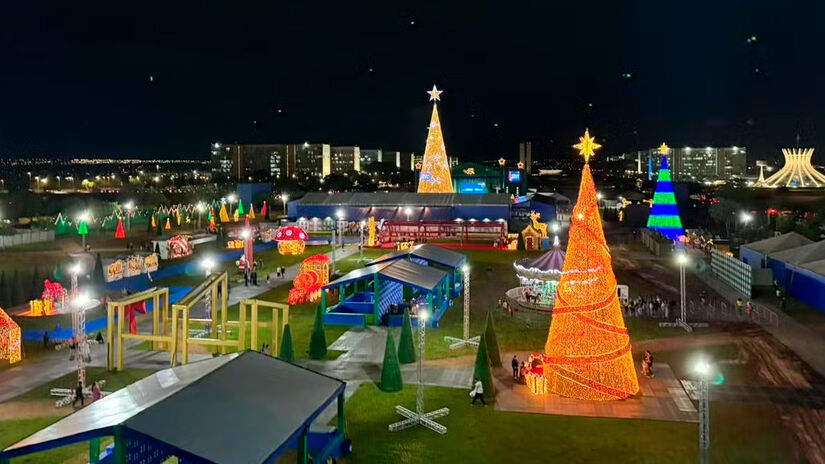 Decoração de Natal em Brasília  Foto: Reprodução