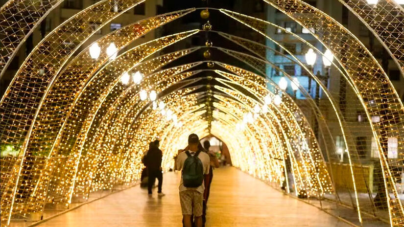 Decoração natalina em São Paulo  Foto: Reprodução