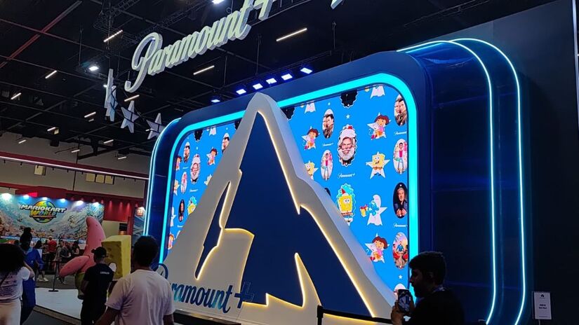 O stand da Paramount+ visto por outra perspectiva/Gabriel Fernandes/DL