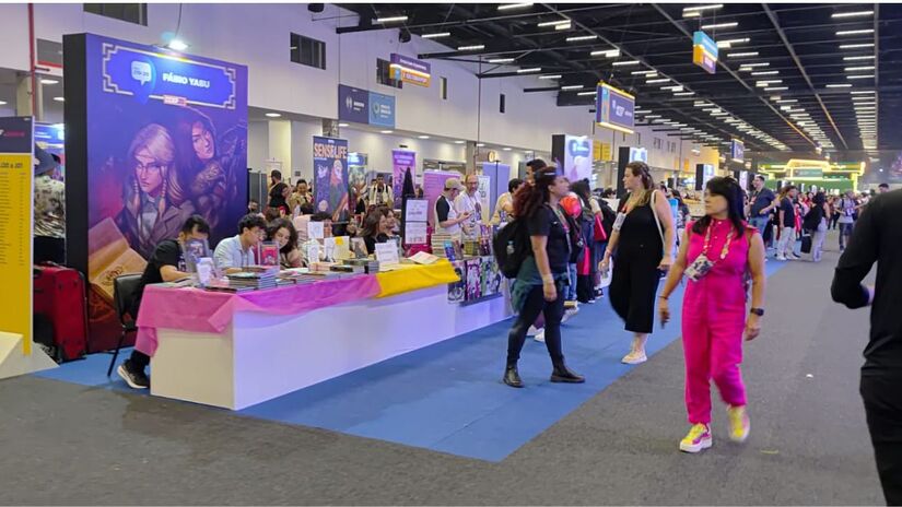 Os espaços estavam divididos em quatro fileiras, divididas em setores do A ao M (Gabriel Fernandes/DL)