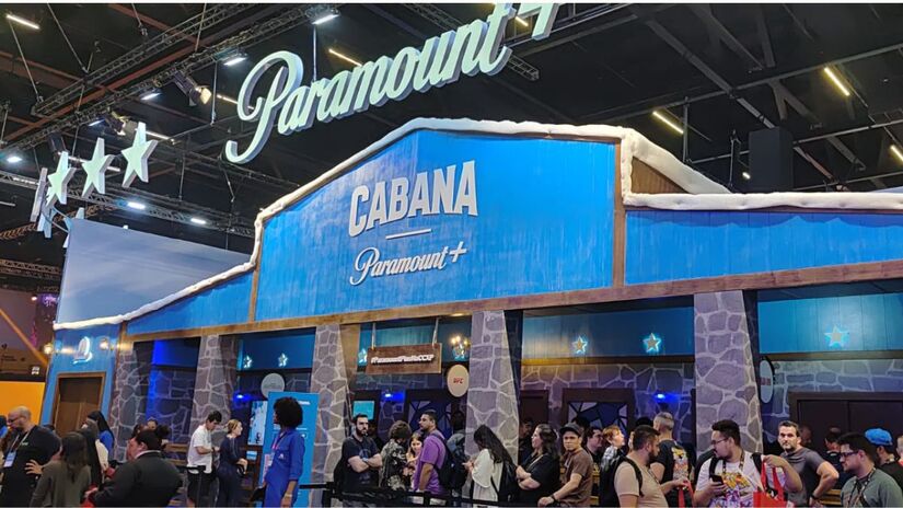 Já na Paramount+, o destaque foi para as dinâmicas do espaço Cabana, que colocava imersões para as séries 'Tulsa King', 'Star Trek' e a competição de 'UFC' (Gabriel Fernandes/DL)