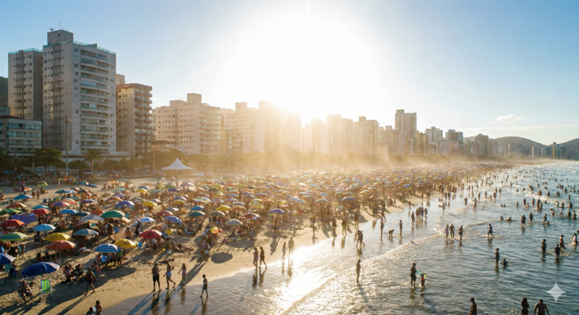 Evite ficar exposto ao sol entre às 9h e às 16h30 em dias de calor extremo / IA