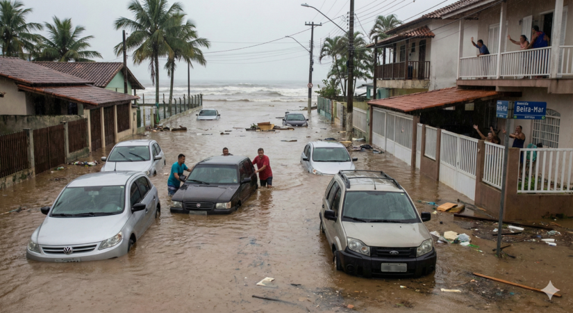 As condições para alagamento também são avaliadas / Google Gemini