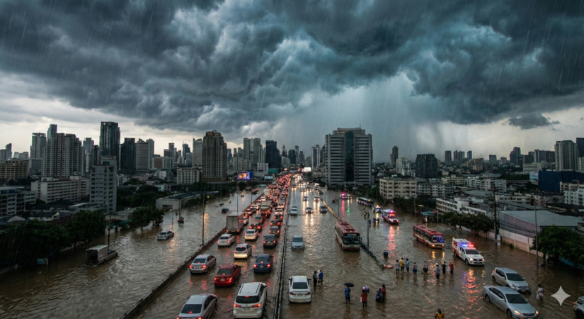 As chuvas fortes e constantes são o principal problema do fenômeno por causa dos alagamentos