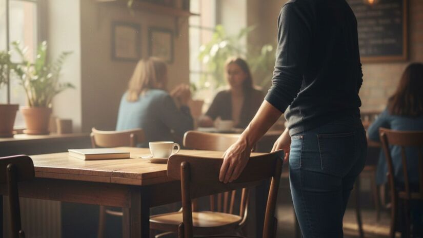 A regra dos 2 segundos que muda sua imagem: guardar a cadeira ao sair. Esse hábito simples mostra que você é uma pessoa que não deixa 'pontas soltas' e valoriza a ordem/Gemini