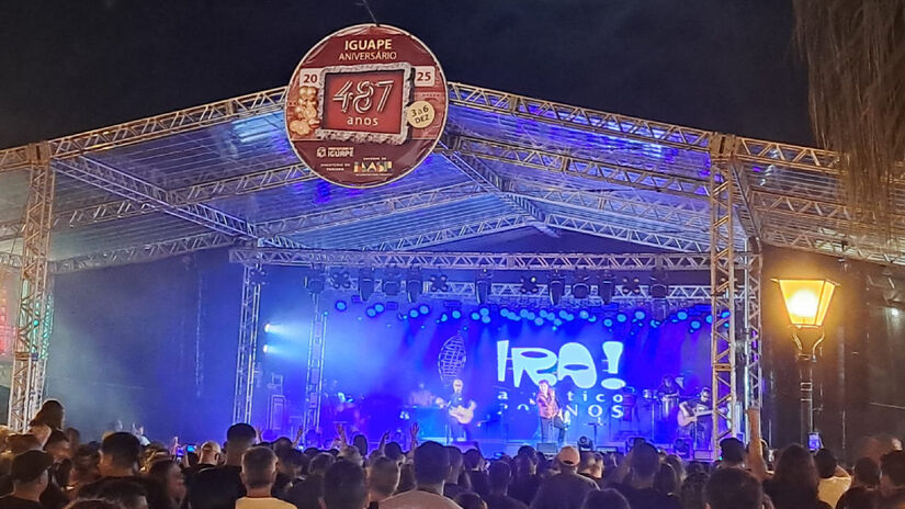 Show da banda Ira! em Iguape, neste sábado (6) / Foto: Márcio Ribeiro