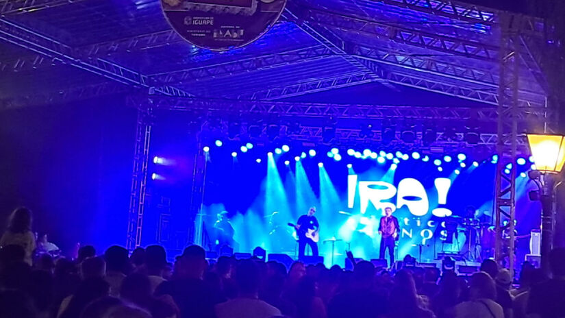 Show da banda Ira! em Iguape, neste sábado (6) / Foto: Márcio Ribeiro