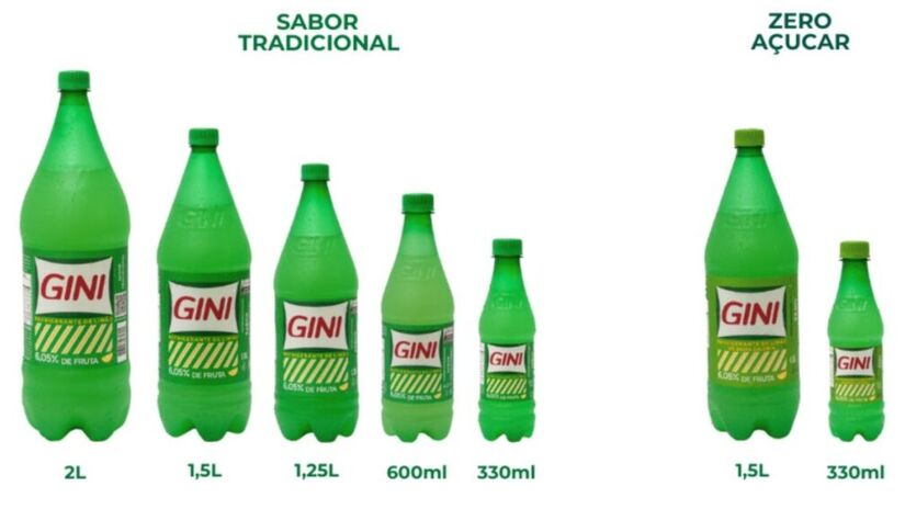 O refrigerante Gini fez sucesso no Brasil durante os anos 1980 / Divulgação