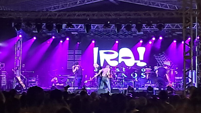 Show da banda Ira! em Iguape, neste sábado (6) / Foto: Márcio Ribeiro