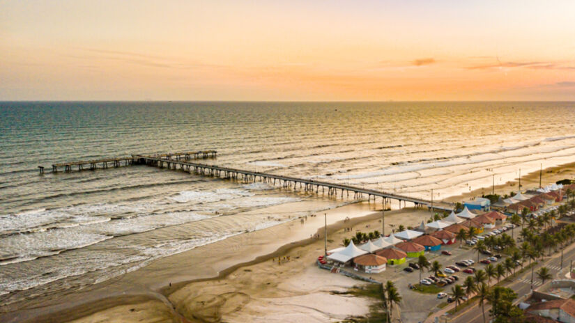 A Plataforma de Pesca de Mongaguá tornou-se um ícone da região / Divulgação/PMM