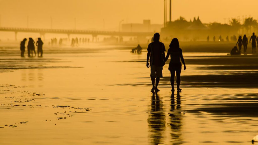 A Praia do Centro é a favorita das famílias pelas águas calmas / Divulgação/PMM