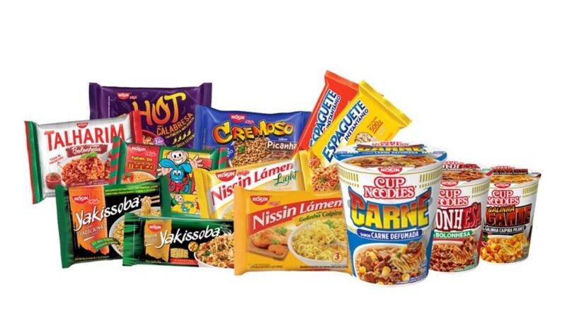 A Nissin é conhecida pela fabricação de diversos tipos de macarrão instantâneo (Divulgação)